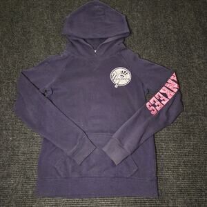 Y2k VS Pink Navy Blue Long Sleeve Yankees Colab Medium